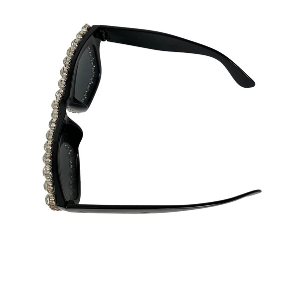 SUNGLASSES SUN GLASSES SHADES Crystal Bling Rhinestones Plastic Frames Beach - Picture 4 of 16